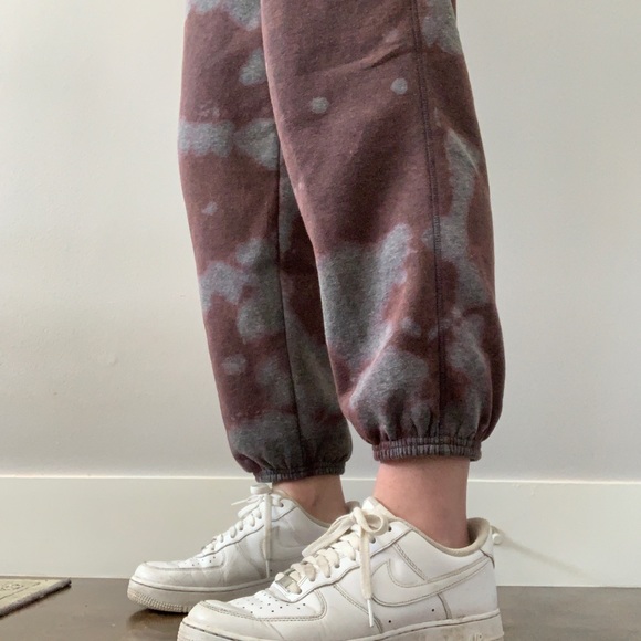 Bleach dyed high waisted joggers - Picture 4 of 5